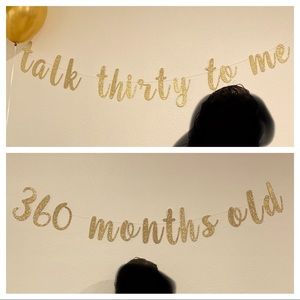 Funny 30th Birthday Banners